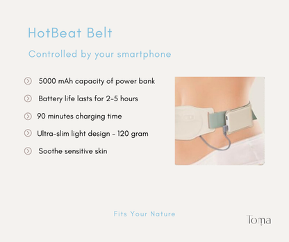 HotBeat Belt - Heating and Massaging your belly